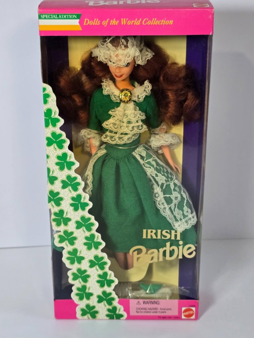 1994 Barbie Dolls Of The World Irish Barbie Ireland #12998 New In Box Read - Picture 2 of 7